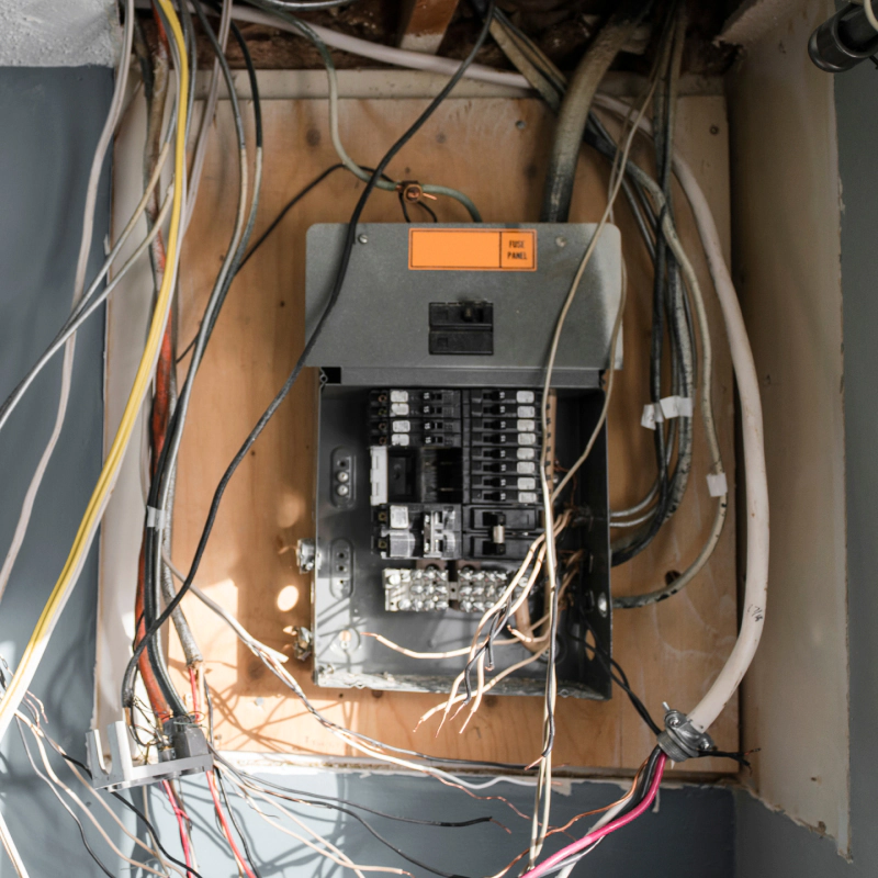 electric panel upgrade and wiring work
